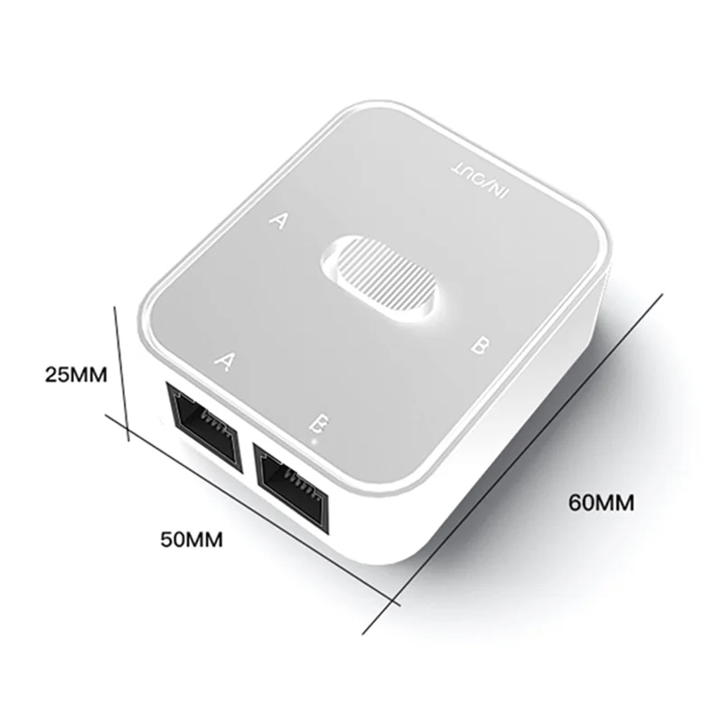 AU49_2 Selector de interruptor LAN CAT6 RJ45 de puerto