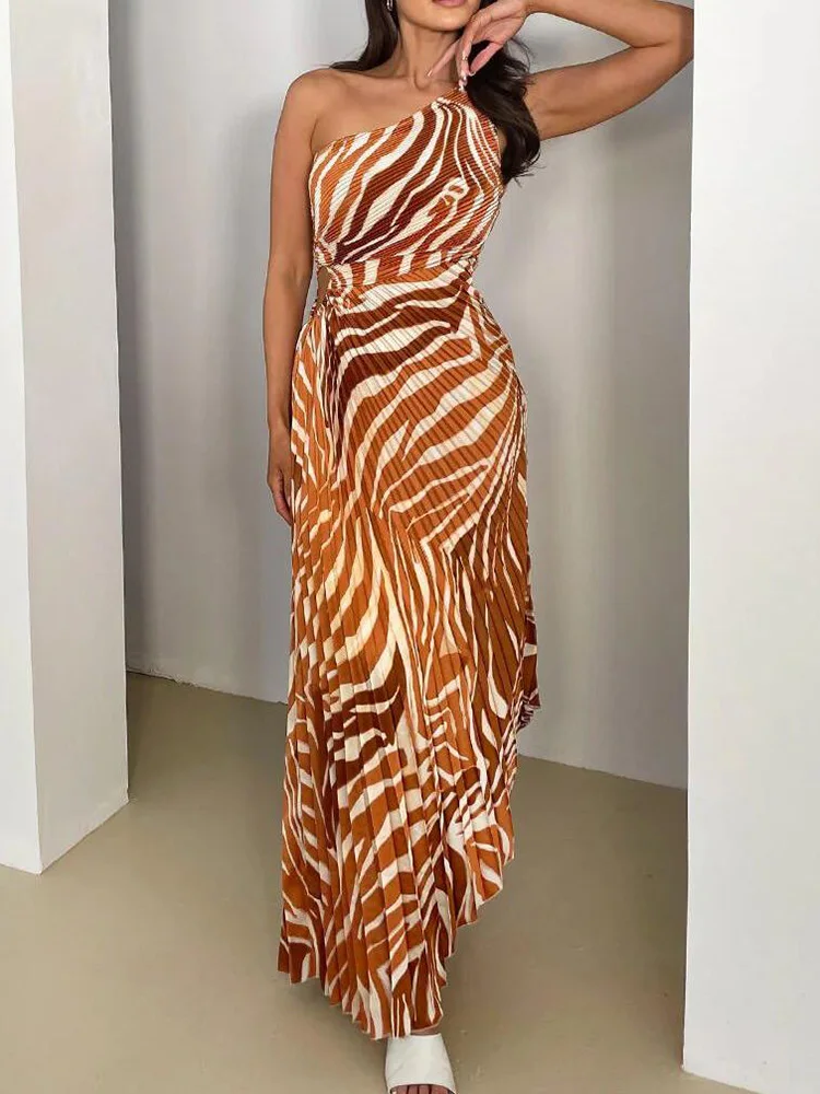2024 verano Sexy vestido sin mangas con espalda descubierta mujeres Casual estampado Patchwork vestido de fiesta elegante señoras una línea vestido
