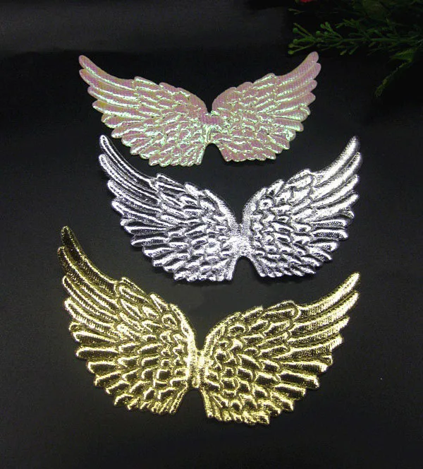 13cm Angel Wing Applique Double Sided Fairy Wings patch Costume Doll abbigliamento per ornamento fai da te regalo di compleanno Halloween