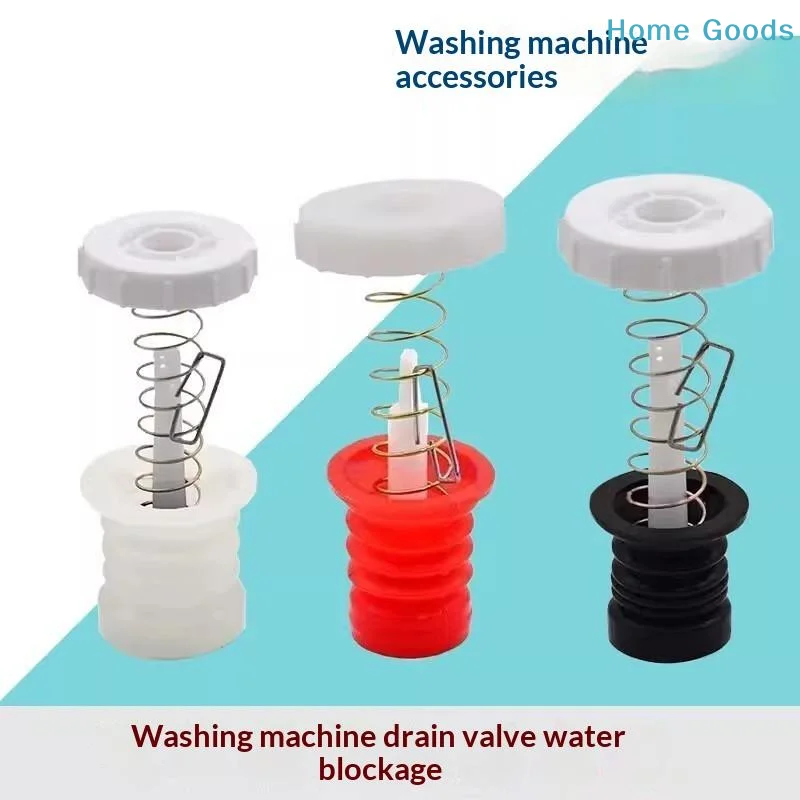 preferred1 Set Washing Machine Drain Valve Rubber Packing With Spring And Pull Rod For Washer Repair Replacementproduct