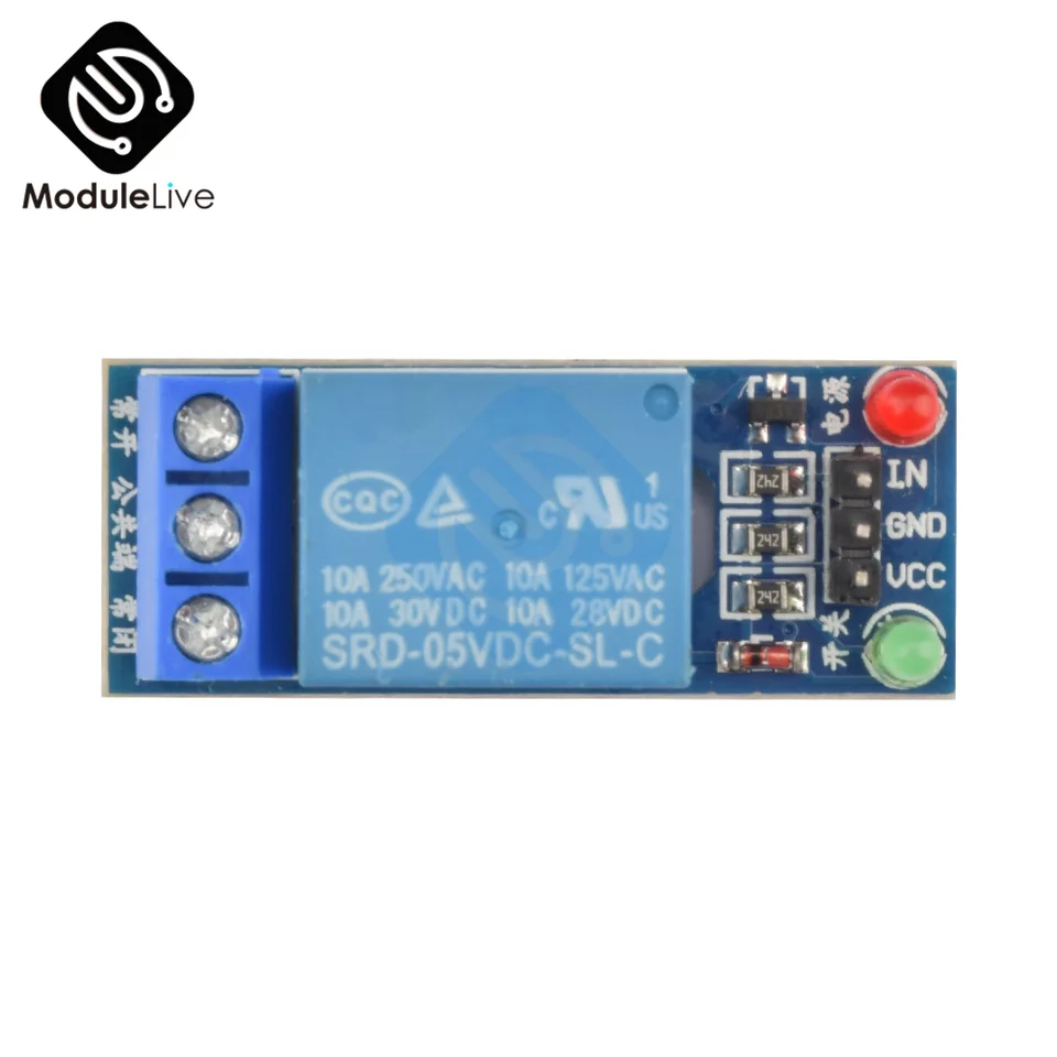 5 teile/los 1 Kanal Relais Modul 5V Schild für Arduino AVR ARM PIC DSP SRD 05VDC SL C  44