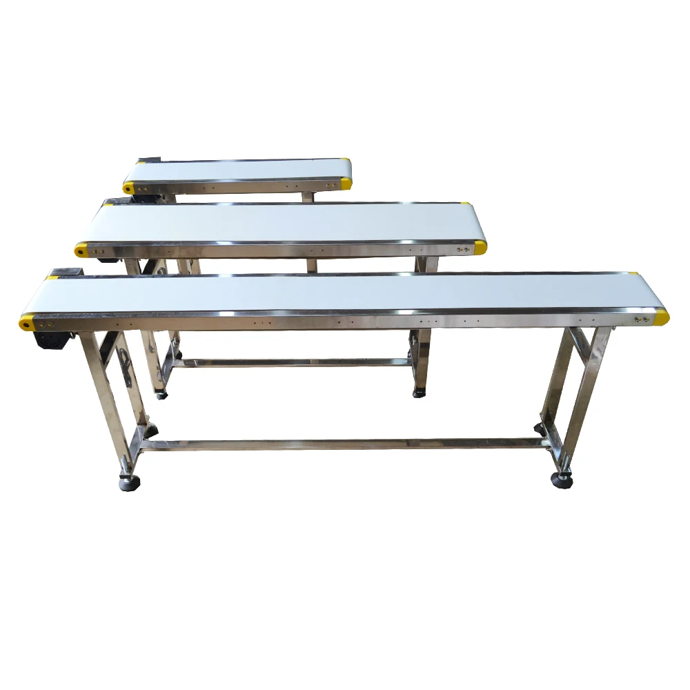 Food Grade Conveyor Belt 1000mm 1200mm 1500mm Automatic Stainless Steel Vending Machine Track Cargo Lane Width 190mm