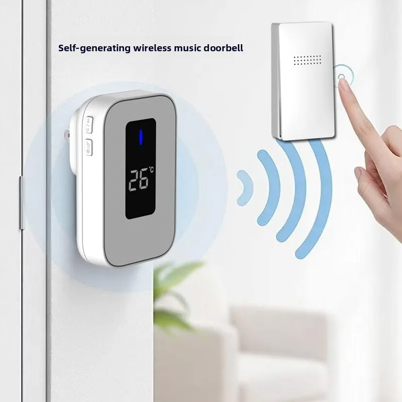 battery-free-self-generating-household-wirelessdoorbell-long-distance-building-intelligent-remote-control-dingdongmusic-doorbell