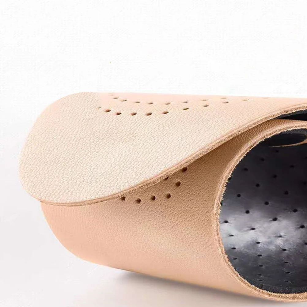 

1 Pair Lambskin Insoles Breathable Sweat-Absorbing High Elastic Pads For Sports Shoes Boots Work Casual Footwear Men Women Beige