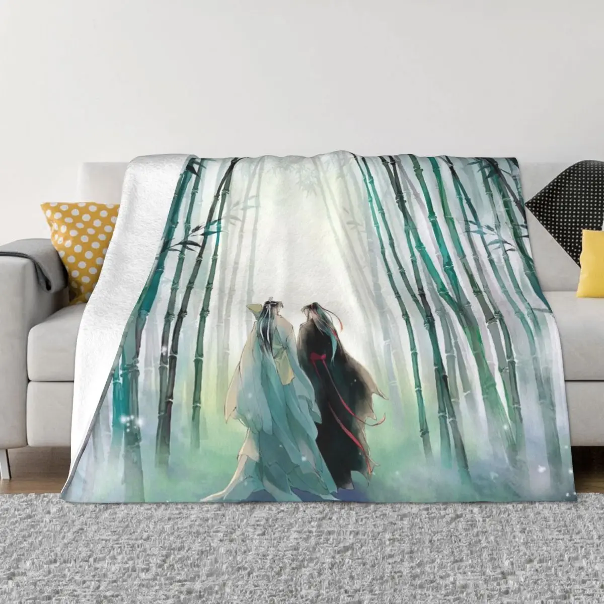 WangXian Just Married Life Throw Blanket Flannel Beach Bed Blankets