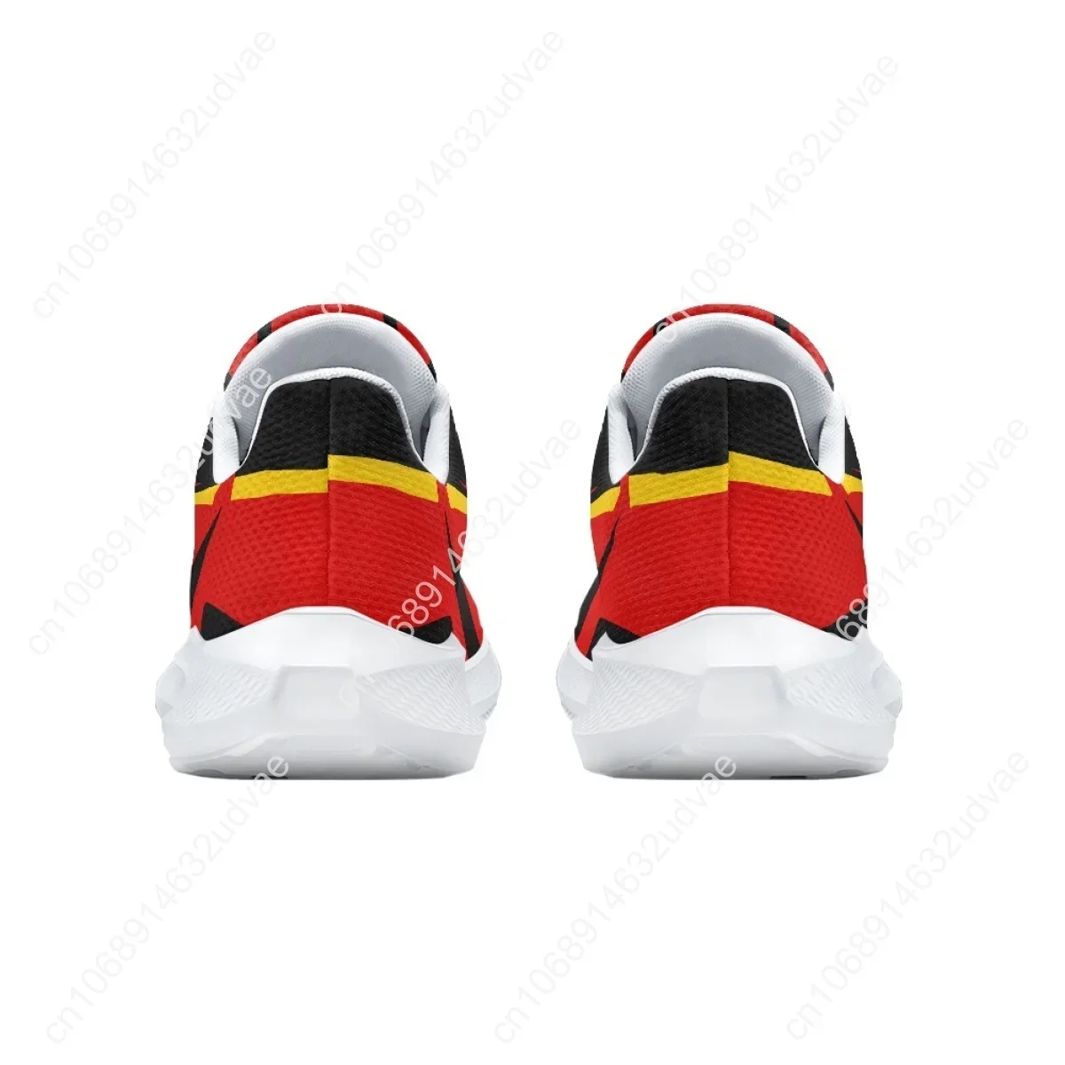 Running Shoes Germany Flag Design Mesh Sneakers Unisex Non-Slip Tennis Outdoor Breathable Cushioning Sneakers 2023