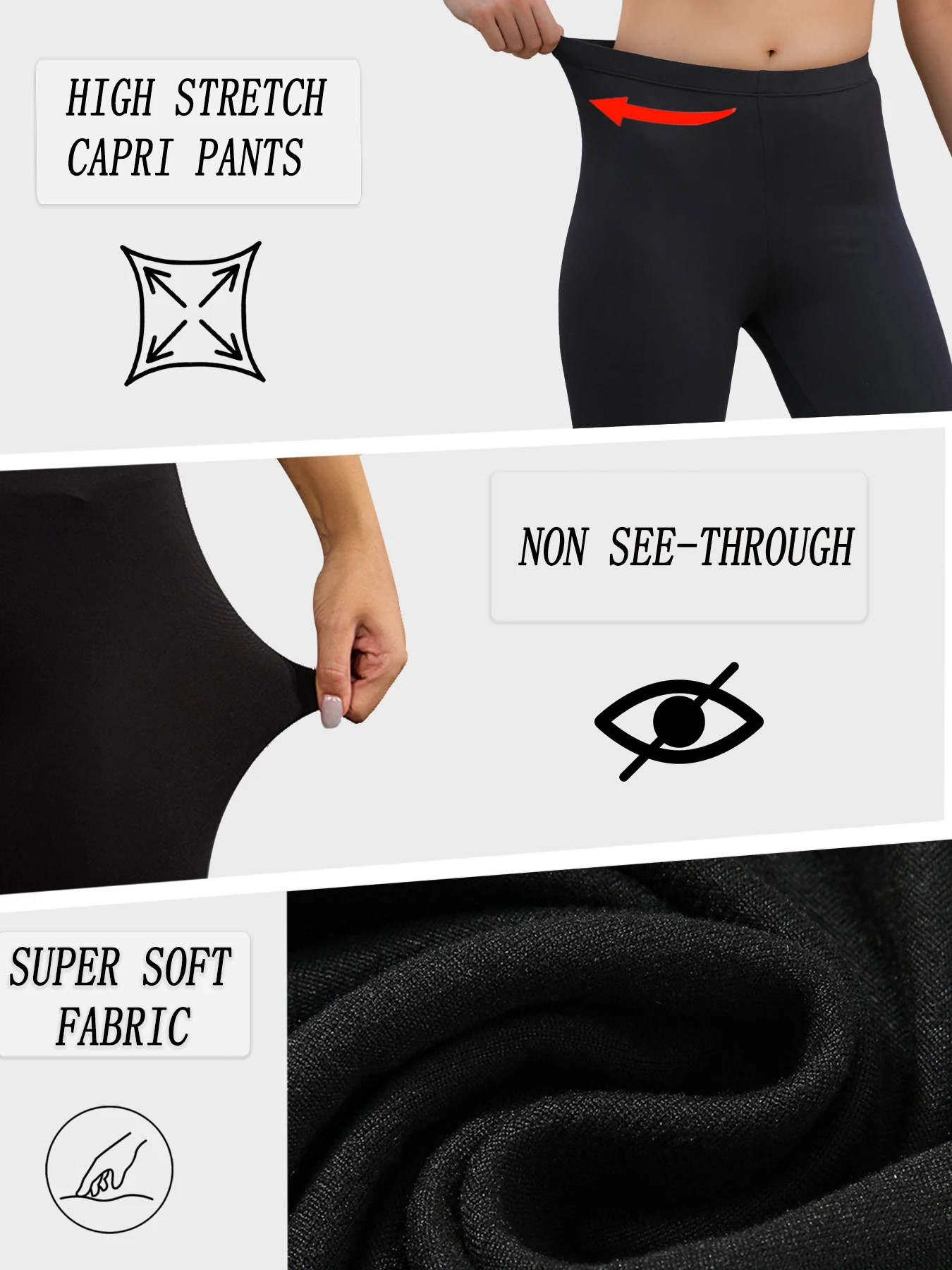 Women's Super Soft Biker Shorts High Stretchy No See Through Workout Running Yoga Athletic 6"Inseam Push Up Gym Fitness Pants