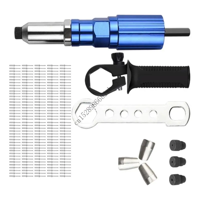 محول H7EA Compact Electric Prols Puns Adapter للحفر مع تصميم سبيكة خفيفة الوزن و SHEX SHANK من أجل العمل المعدني #3