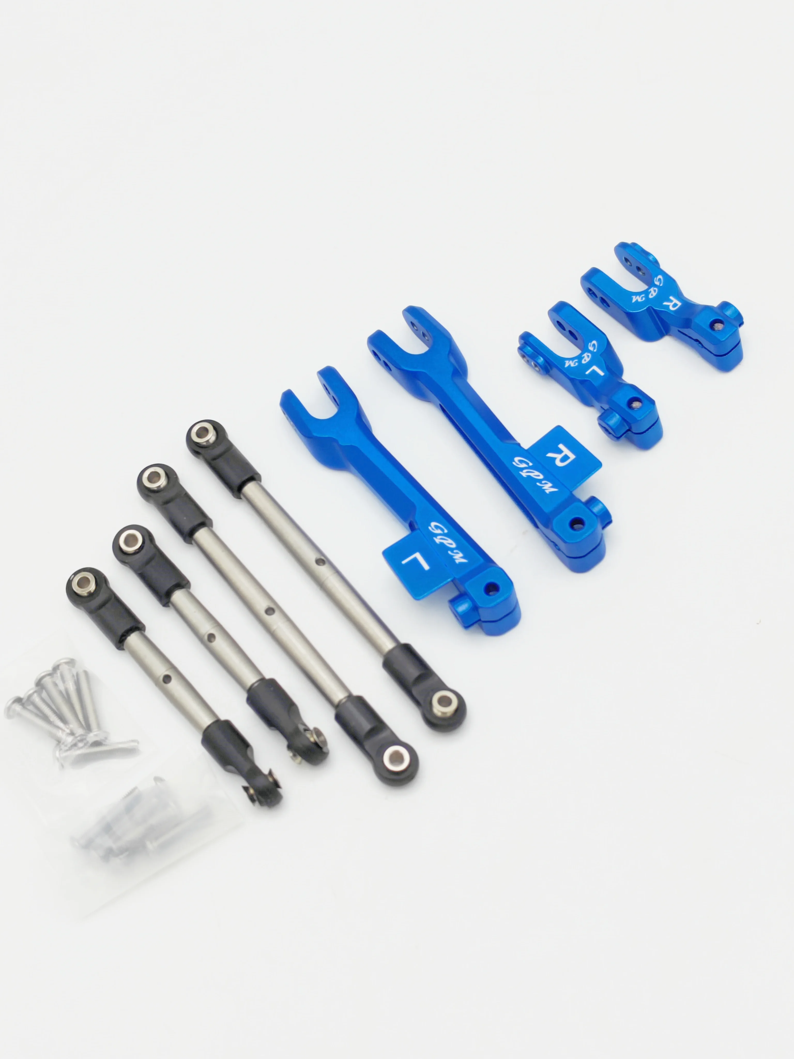 

CNC Processed Aluminum Alloy Front And Rear Anti-tilt Rods set+Stainless Steel Pull Rods Set For 1/7 TRAXXAS UDR