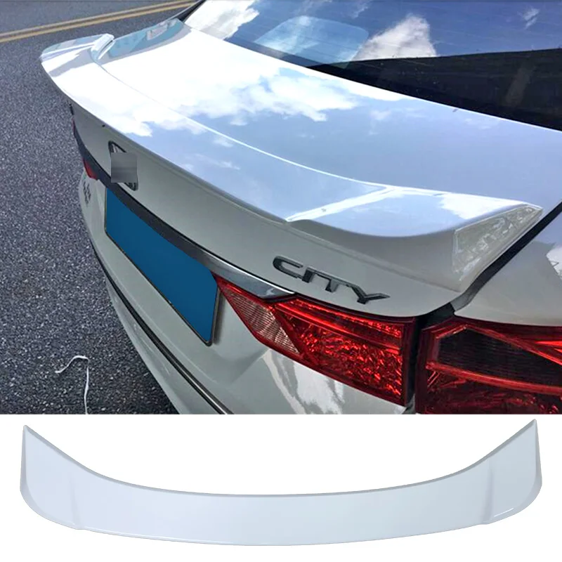 

Rear Trunk Lid Car Spoiler Wing ABS Material Car Rear Wing Decoration Dedicated Accessories Spoiler For Honda City 2015 - 2018