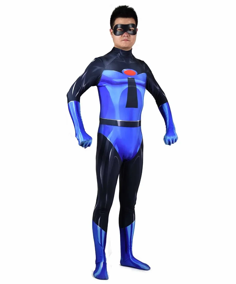 Os Incríveis 2 Super-herói Cosplay Traje Sr. Incrível Terno Bodysuit Zentai, Traje clássico de Halloween de alta qualidade