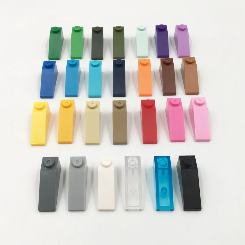 MOC Small Particle 3x1 Bevel Bricks Assembled Puzzle Parts and Accessories Building Blocks 586 Compatible with LEGO 4286