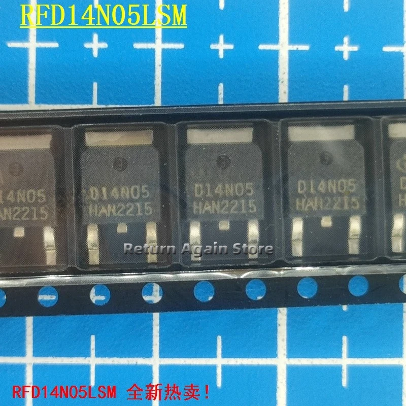 10PCS/LOT RFD14N05LSM D14N05L 14N05 14N05L MOS 50V 14A TO252