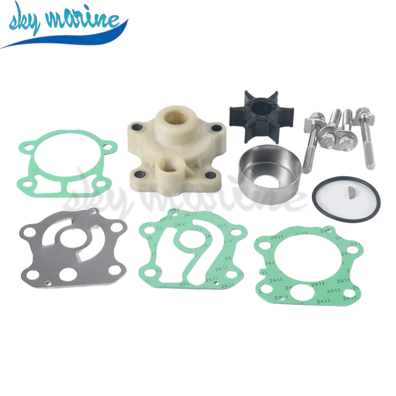 

6H3-W0078-A0 6H3-W0078 6H3-W0078-02 Water Pump Impeller Kit with housing For Yamaha 2-Stroke 50 60 70HP Outboard 6H3-W0078-A0-00