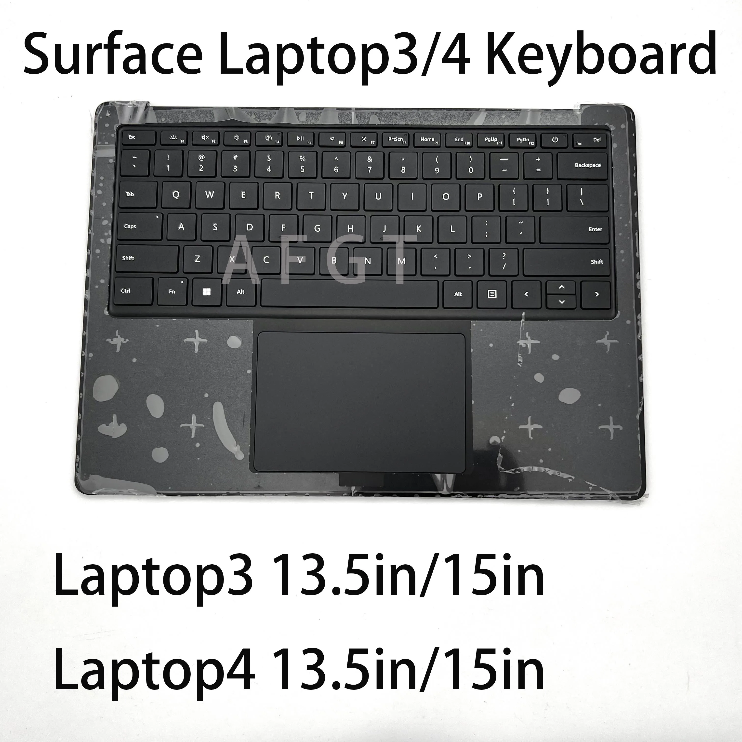 Imagem -03 - Original Notebook Substituição Teclado Superfície Laptop3 1868 1867 13.5 Polegada Preto Metal Assy 1872 1951 15 Polegada Prata tw Eua Novo