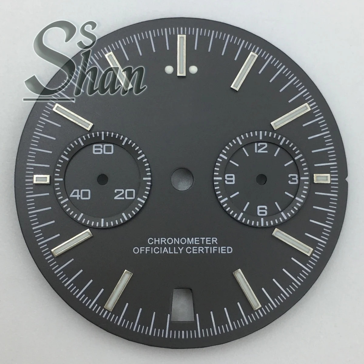 

31.5mm VK64 chronograph dial green luminous dial suitable for VK63 VK64 quartz movement components
