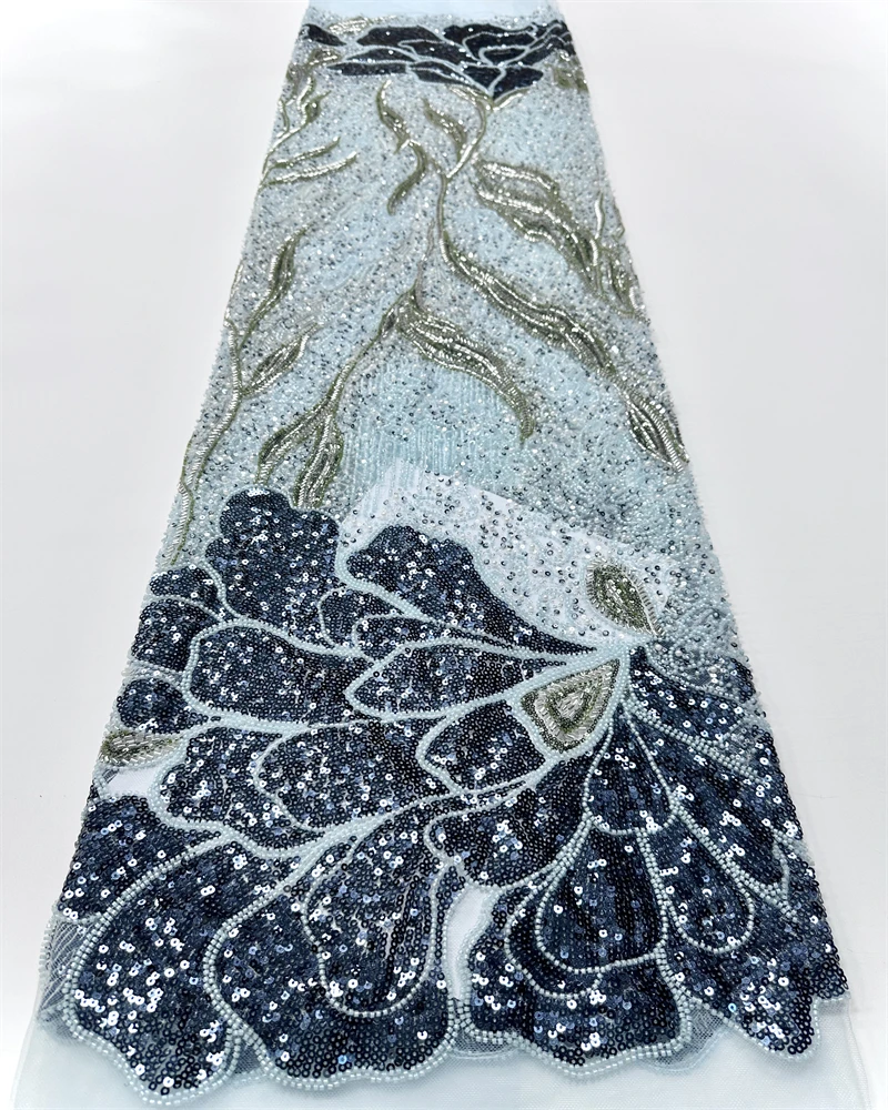 Rede bordada artesanal de luxo, renda frisada, elegância, charme exclusivo, tecido de qualidade para fabricação de vestido de casamento feminino