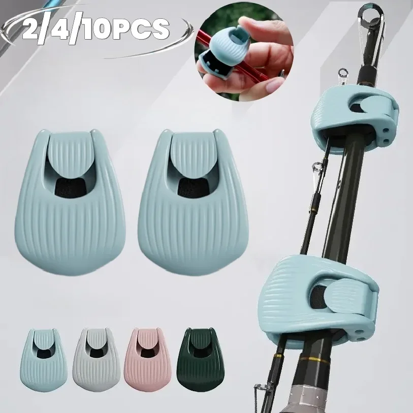 

Fishing Rod Holder Fixer Clip Portable Lure Rod Bundling Clamp Beach Fishing Pole Holder Fishing Tools Compact Fixer Holder