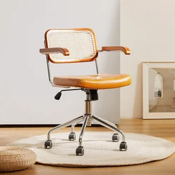 Chefsessel in Gelb, ergonomisch, Orange, günstig, bequeme Räder, Bürostuhl, Computer, drehbar, Cadeiras De Escritorio-Möbel