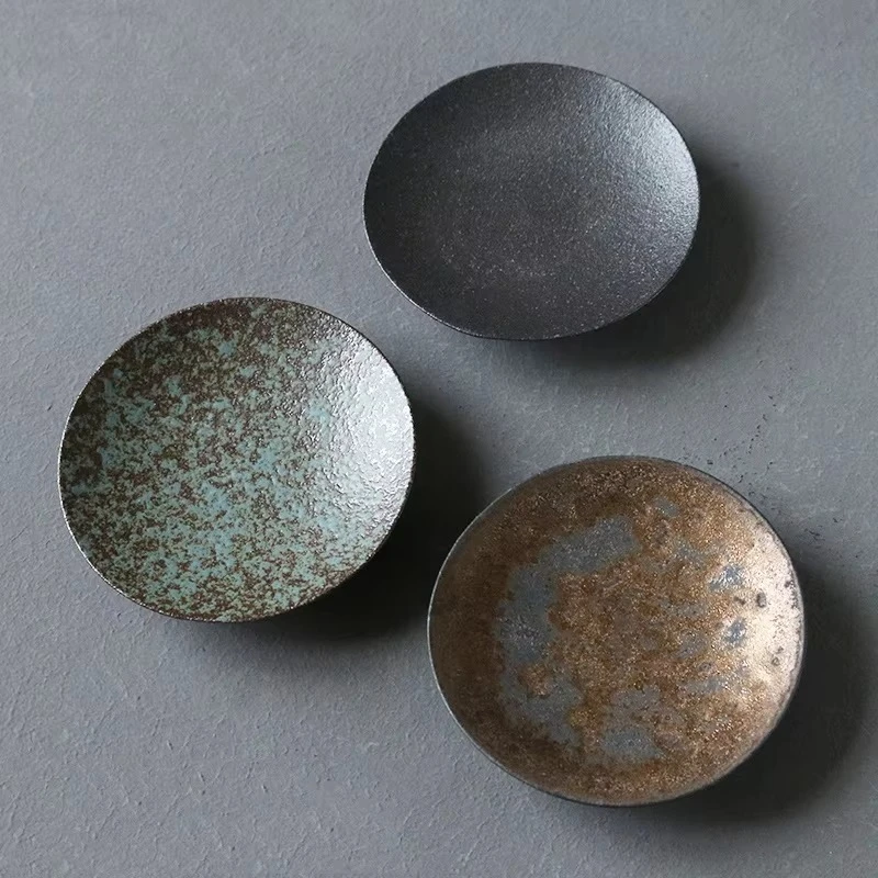 Ceramic coasters - japanese style heat-resistant non-slip mats - tea coasters - cup holders - kung fu tea ceremony accessories
