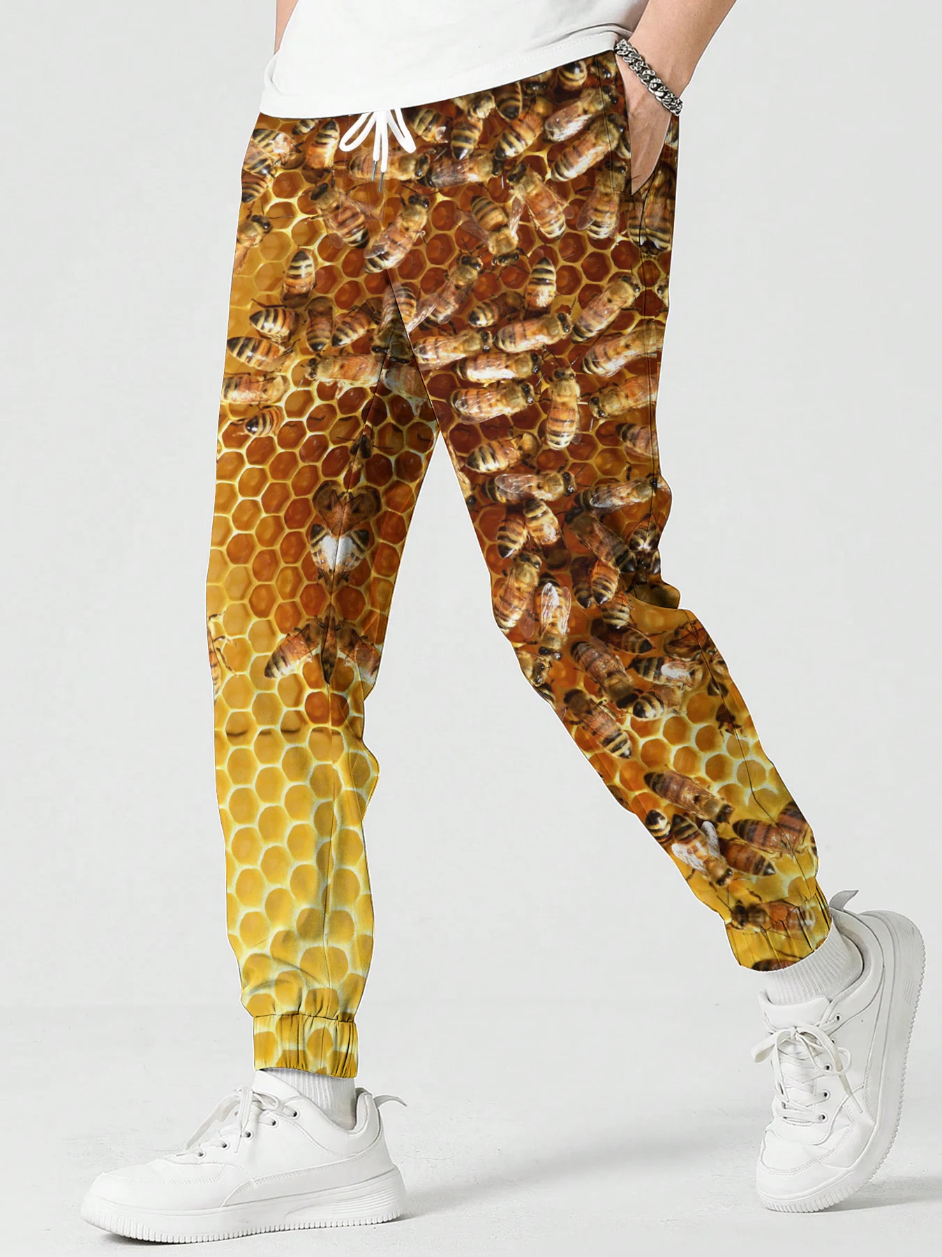 Männer Hosen Schöne Biene Muster Gedruckt Sweatpant Mode Männlich Weiblich Hosen Streetwear Casual Outdoor Jogging Hosen