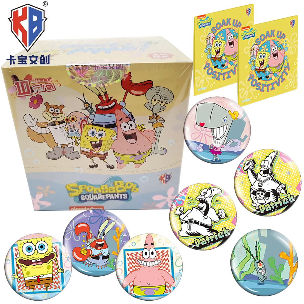 

New Kabao SpongeBob SquarePants Premium Cute Badges Brooches Outfit Accessories Funny Collection Toys Gifts for Cartoon Lovers