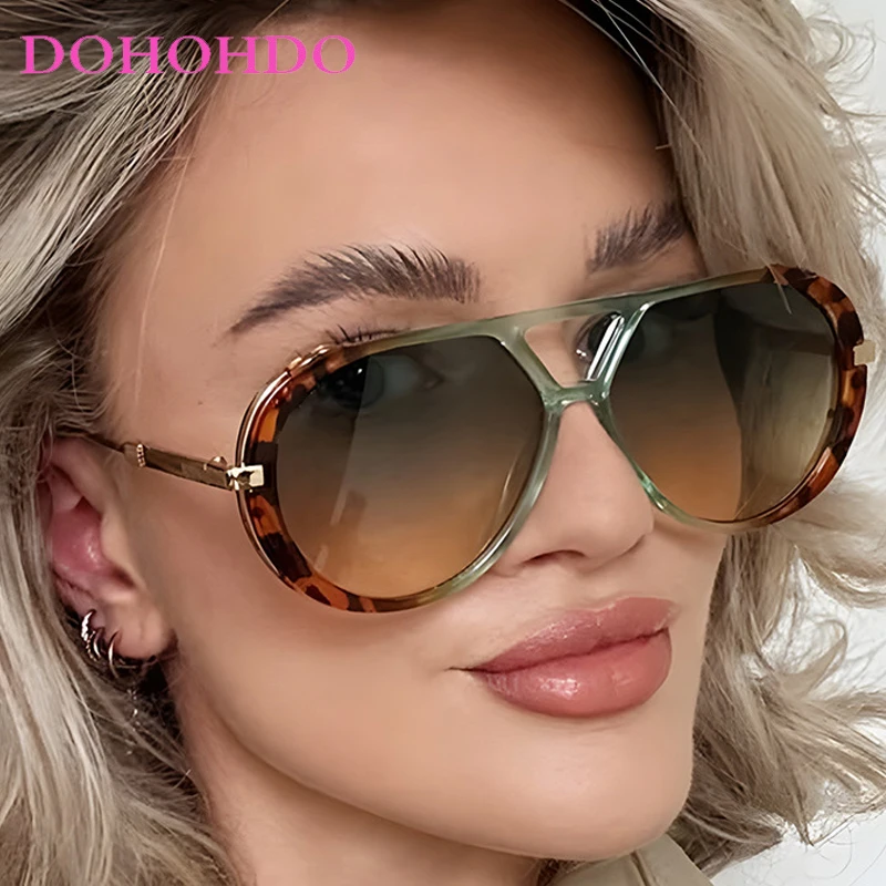 

Trendy Metal Pilot Y2K Women Sunglasses Fashion Brand Design Men Sunglasses Outdoor Sports Summer Traveling Drive Eyewear UV400