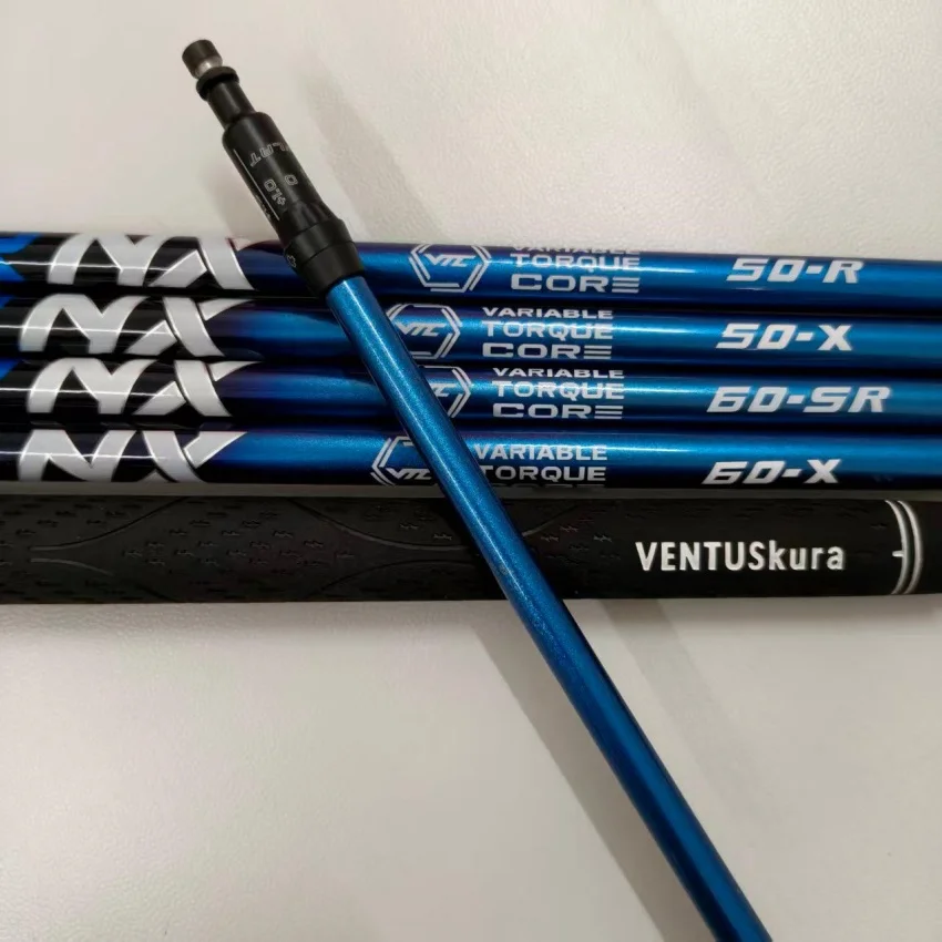 24 Nuevos shafts de golf NX azules 40/50/60/70 SR/R/S/X de grafito para driver con montaje libre, manguito y grip