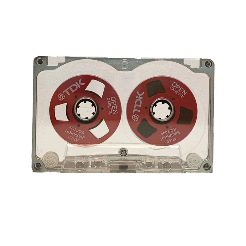 55 Minute Blank Tape Disk Double-Sided Metal Small Open Disk Blank Cassette Tape Tape Disk