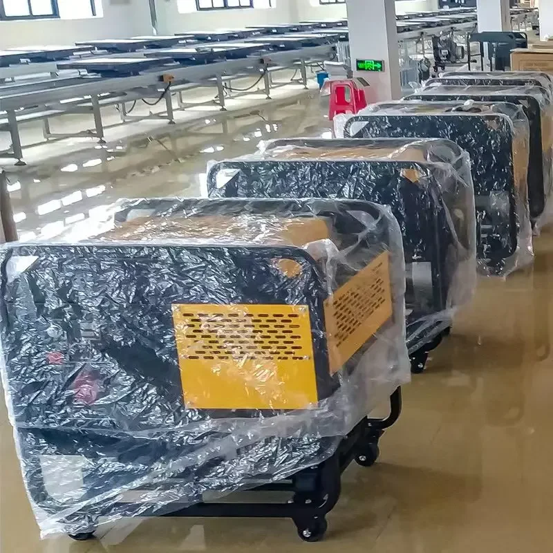 electric start, single-phase 12000T 10Kw open frame, small mobile air-cooled  generator,