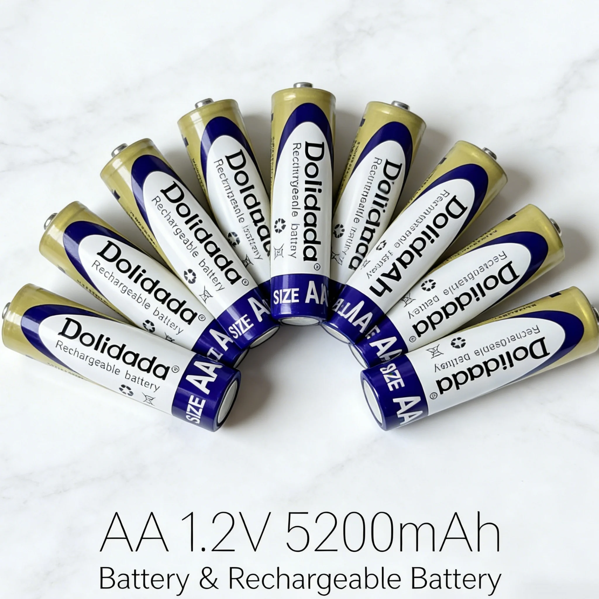 Premium AA 1.2V Ni‑Cd Rechargeable Battery High Capacity for Toys, Mini Cameras, LED Lights & High‑Drain Devices