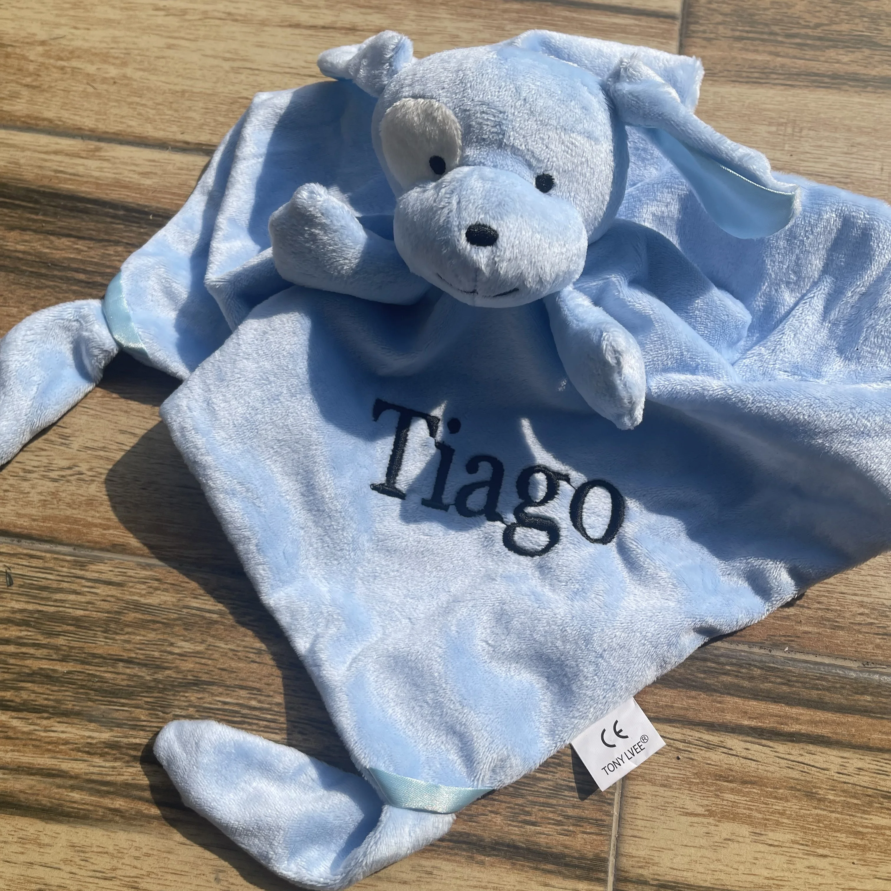 Customized Baby Comfort Plush Dolls Personalized Name Baby Shower Party Gifts Comfort Towel Soft Sleeping Toys with Names