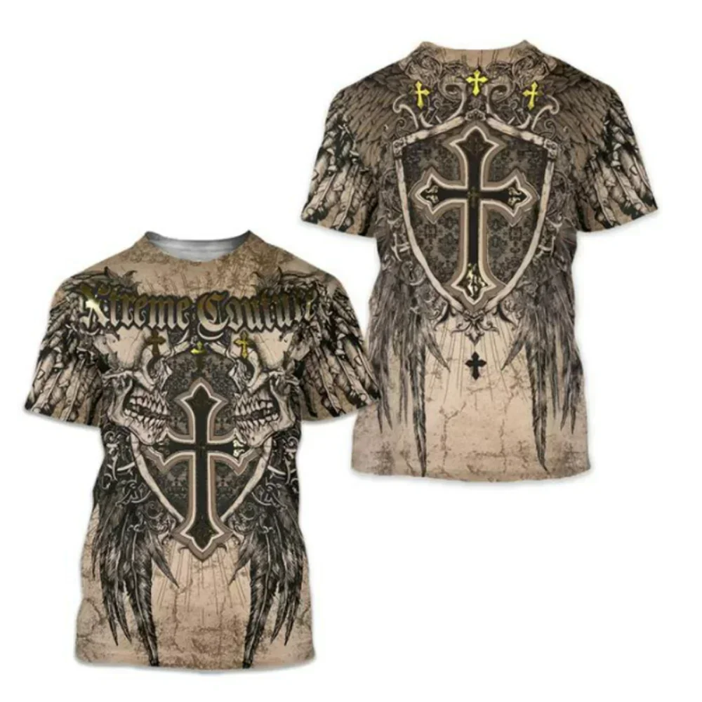 Archaic By Affliction Colisson Men'S T-Shirt 3D Graphic Print T Shirt Short Sleeve Tee Outdoor Streetwear Oversized Clothing Top