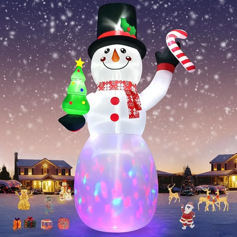 20 FT Christmas Inflatables Snowman Christmas Outdoor Decorations Blow Up Yard with Built-in LEDs for Indoor Outdoor Decor