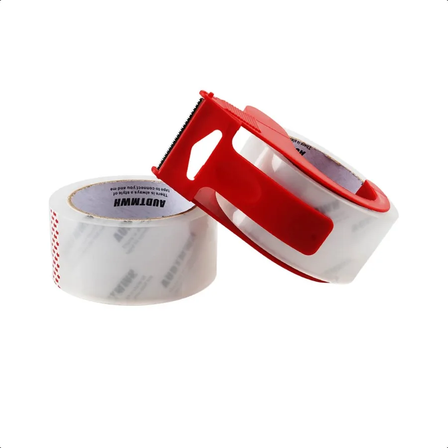 

Упаковочная лента с дозатором Прозрачная сверхпрочная упаковочная лента, предназначенная для перемещения упаковки и рассылки 1,88 x 48 ярдов 2 Ro