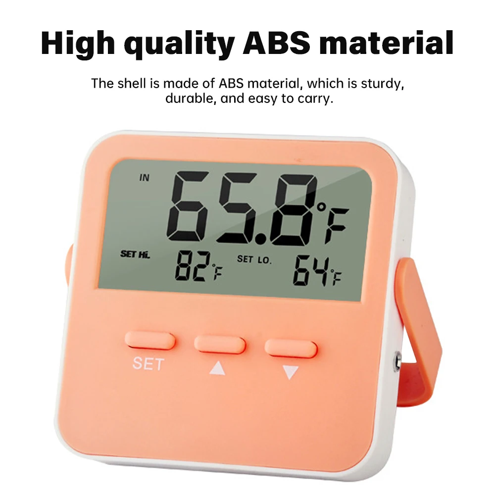 Mini LCD Digital Thermometer Indoor Outdoor Convenient Temperature Sensor for Refrigerator Fridge Aquarium -50~70 degree