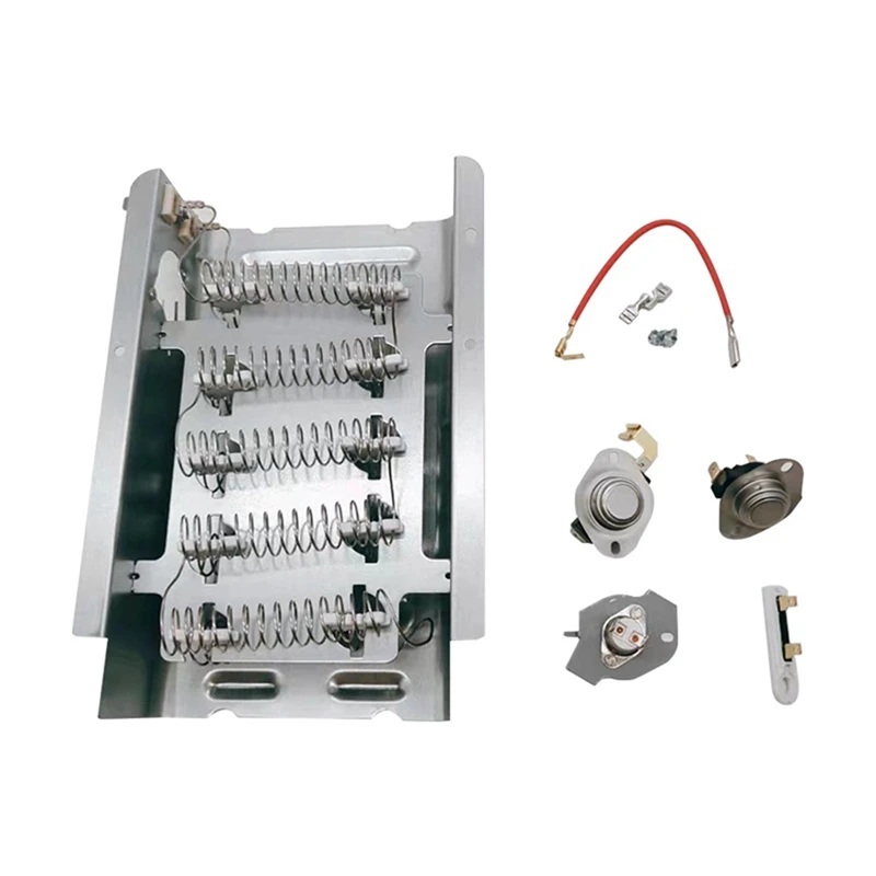 

279838 W10724237 Dryer Heating Elements Kit for Whirlpool Kenmore Maytag Dryer 3977767 3392519 3387134 397793 Thermostat