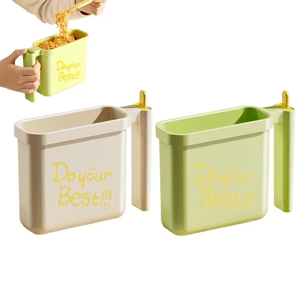 Instant Noodle Bowl Heat Resistant No Wash Instant Noodle Container for Dormitory Lazy People Portable Food Bowl For School Use