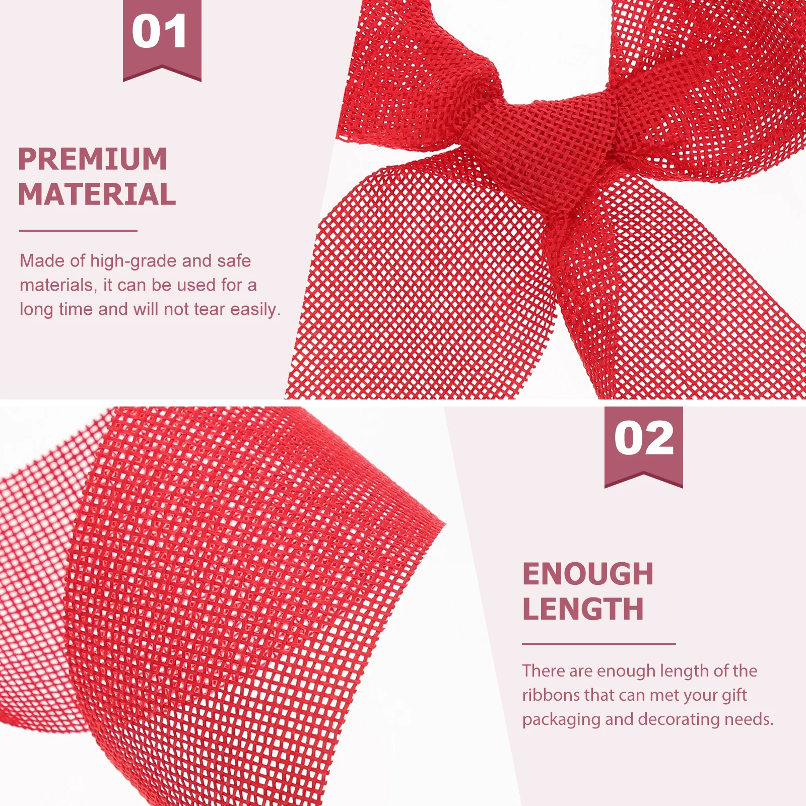 

1 Roll 10M Burlap-Like Fabric Wedding Bouquet Wrapping Party Decoration Gift Packaging Colorful Craft Ribbon Decorative Ribbons