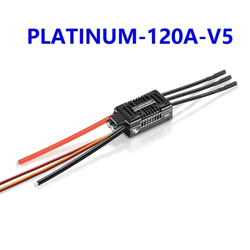 SkyDElHOBBYWNGE PLATINUM-120A-V5 Brushless ESC, Suitable For 420-520 Electric Helicopters, Medium Electric Fixed-Wing