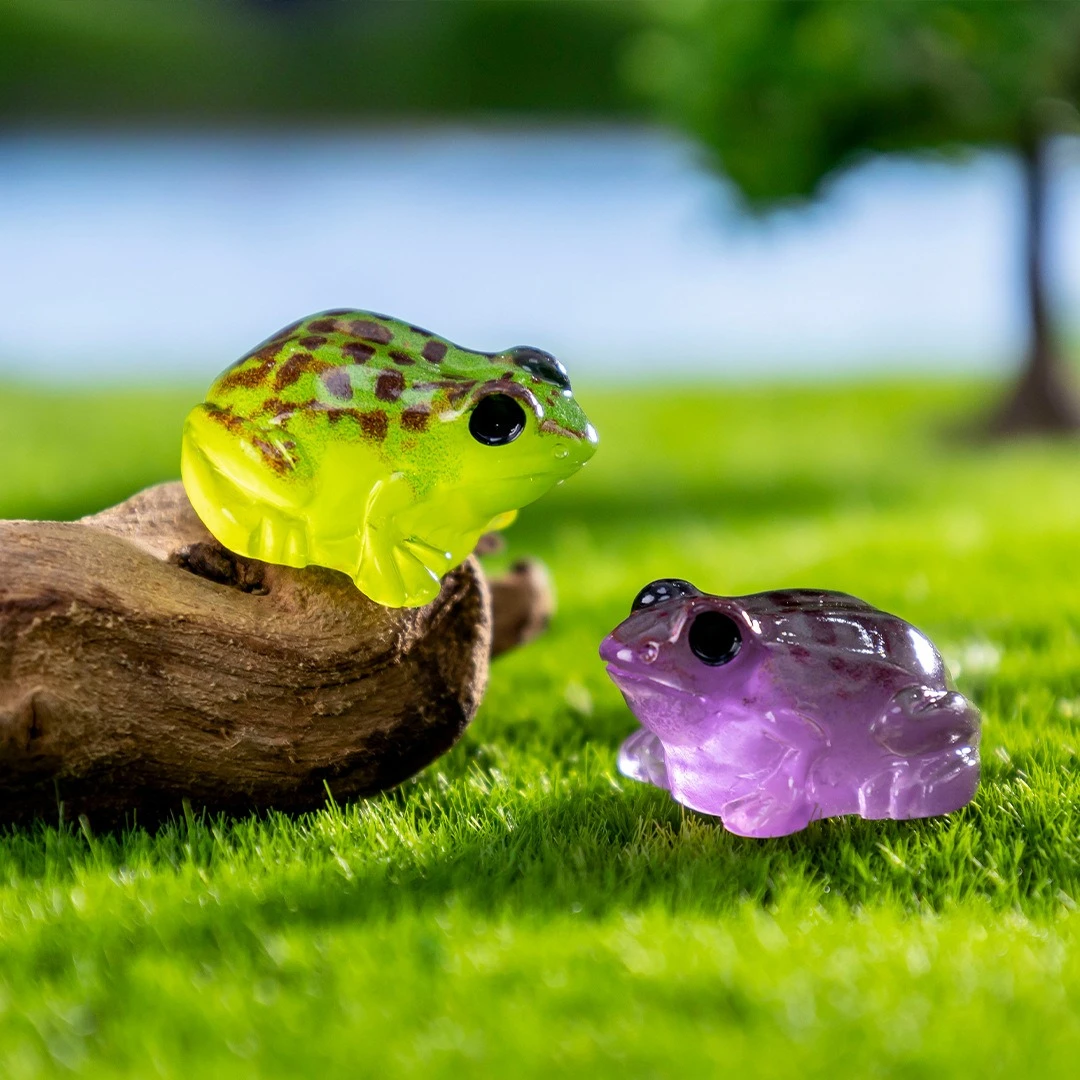 Mix 10 Piece Set Luminous Frog Toad DIY Micro Landscape Creative Decoration Accessories New Product 2026