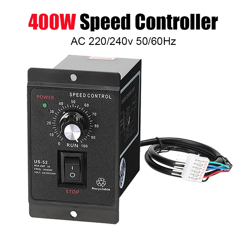 US-52 400W Motor Speed Controller Engine Pinpoint Regulator Forward And Backward AC 220V 50Hz 60Hz Washing Machines Control Unit