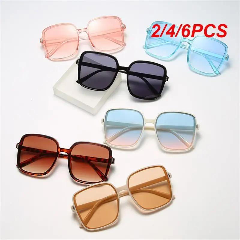 2/4/6PCS Sunglasses Popular Brand Designer Polarized Lightweight Gafas Sol Mujer Retro Sunglasses Sun Shading Fashion Uv400