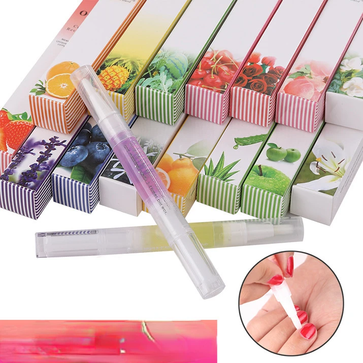 Nail Nutrition Oil-15 Flavors Nail Nutrition Pen Nail Polish Finger Oil Pen Softening Agent Pen Apple Blueberry Strawberry Lemon