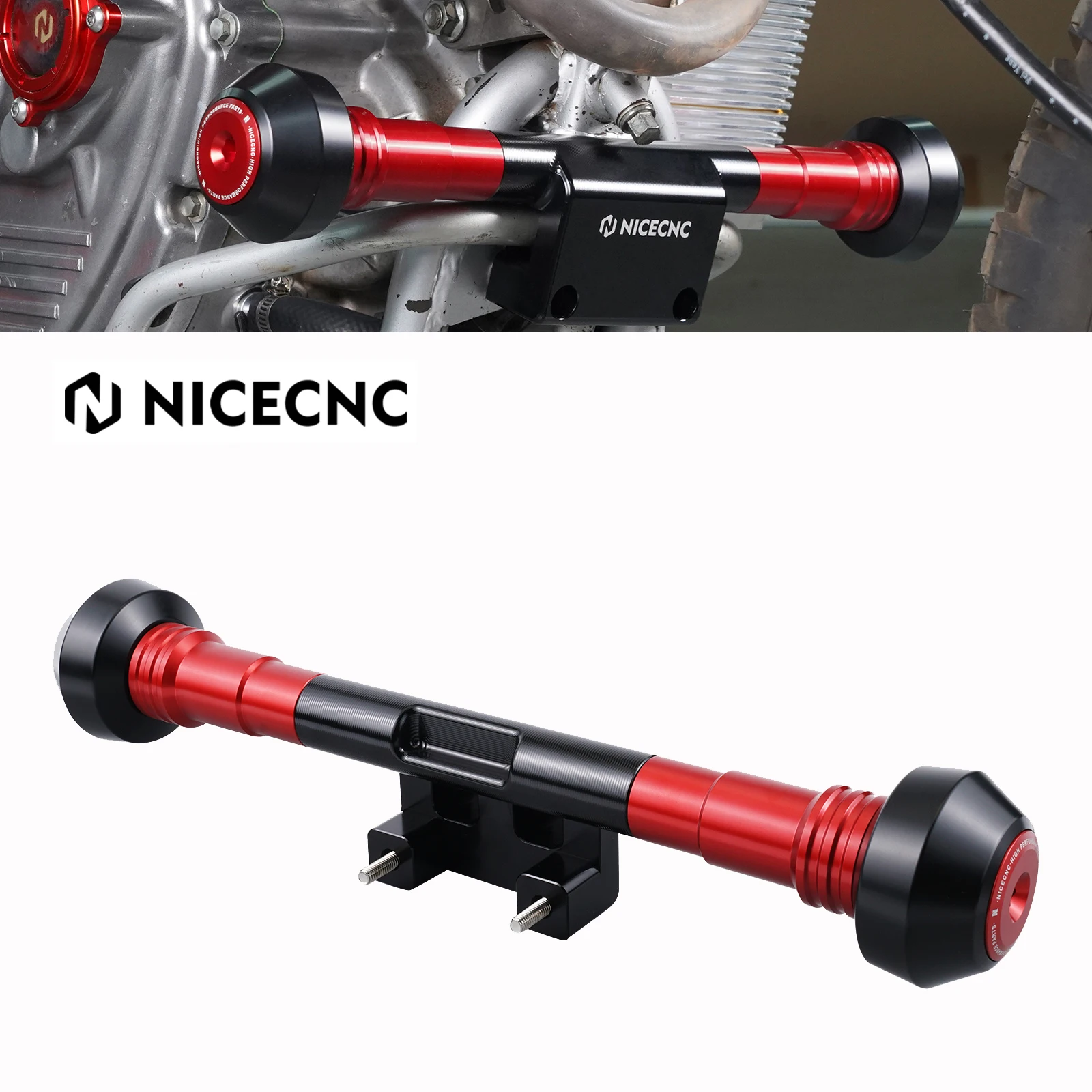 

NiceCNC Motorcycle Front Frame Sliders for Honda XR650L XR 650 L 1993-2024 2022 2021 2020 2019 Left & Right Aluminum and Delrin