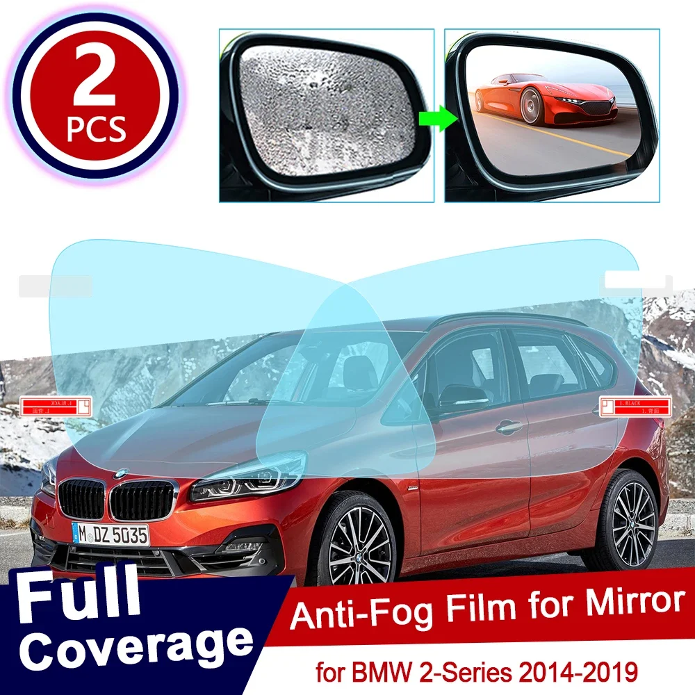 for BMW 2 Series F22 F45 Coupe Gran Active Tourer Full Cover Anti Fog Film Rearview Mirror Rainproof Accessories 218i 220i 228
