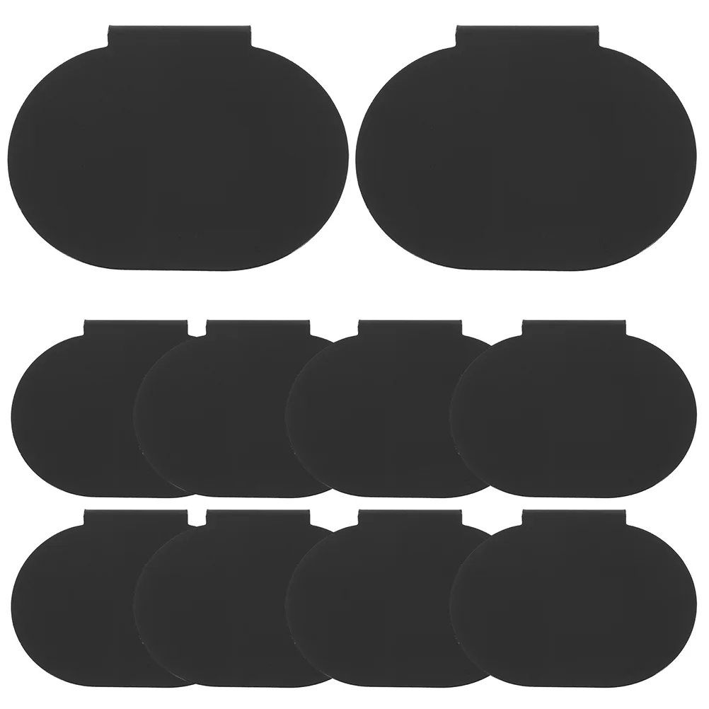 12 Pcs Clip Tags Label Holder Black Storage Bins Basket Labels Holders Display Stand Food