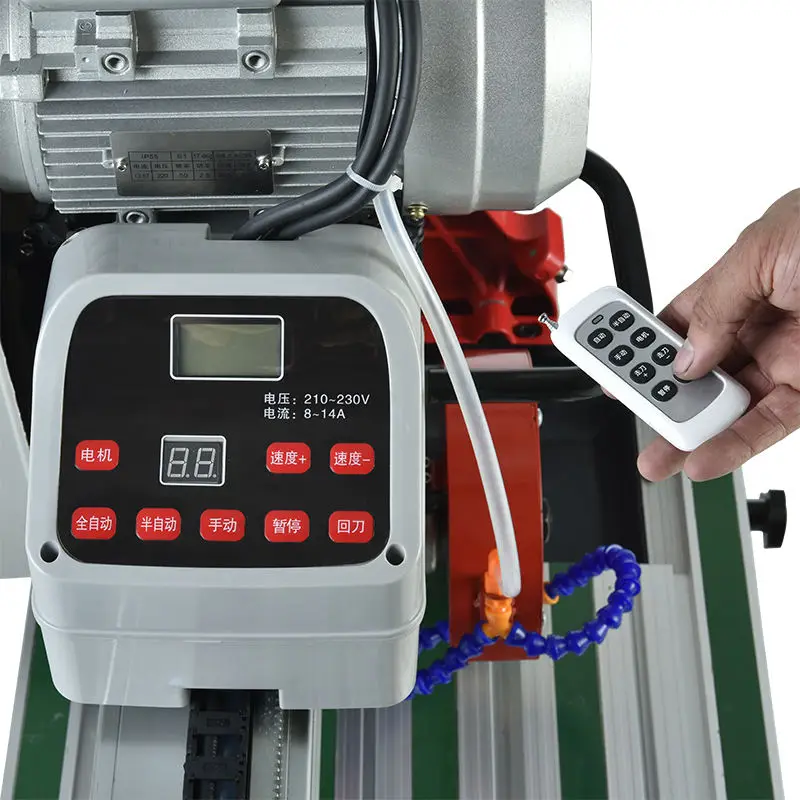 2500W Fully Automatic Electric Tile Cutting Machine 45 Degree Chamfering, Edging, Grooving Water Jet Stone Cutting Machine