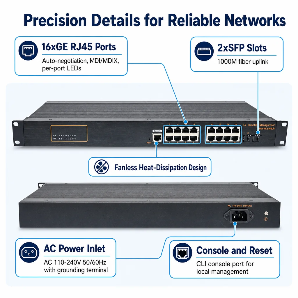 산업용 랙 마운트 방식의 관리형 기가비트 스위치, 16 - Network Switch Rack Mount 1U 리뷰 및 가격