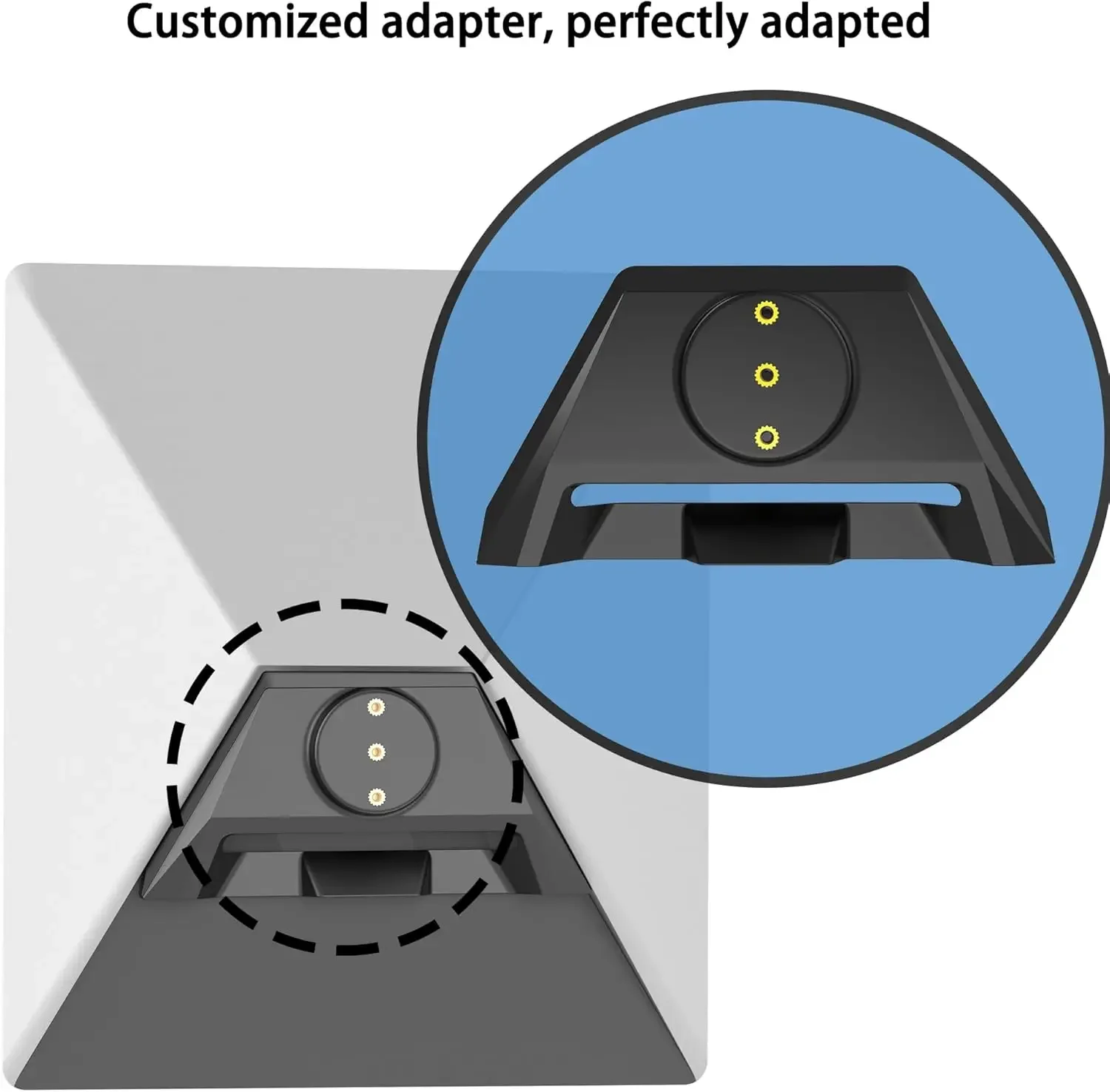 متوافق مع محول تركيب ثلاثي القوائم صغير من Starlink - 1/4 بوصة ~ 20 من سبائك الألومنيوم الملولبة للاستخدام المحمول في العربات والمركبات الترفيهية (أبيض)